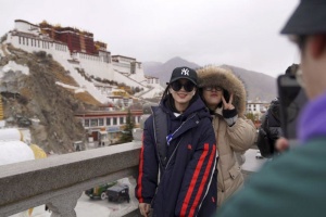 turisti cinesi a Lhasa